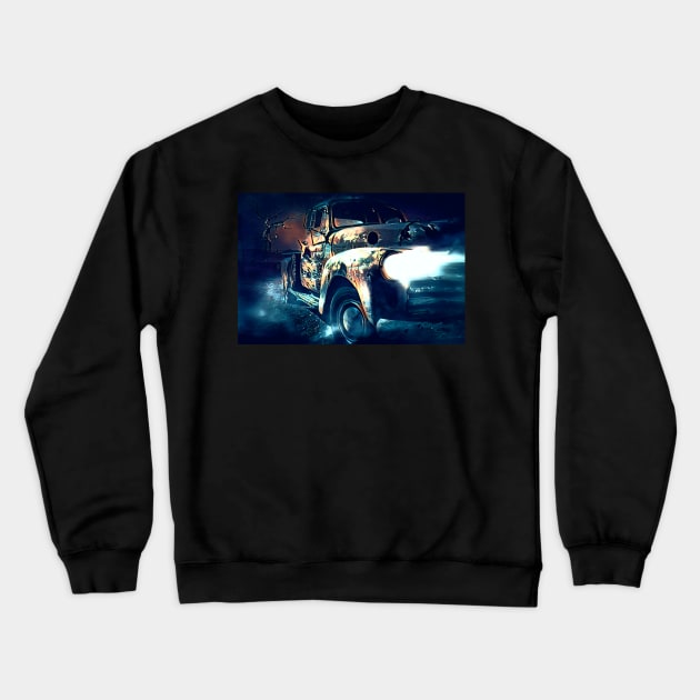 Need A Ride?? (Rusty Truck) Crewneck Sweatshirt by Unique Designs